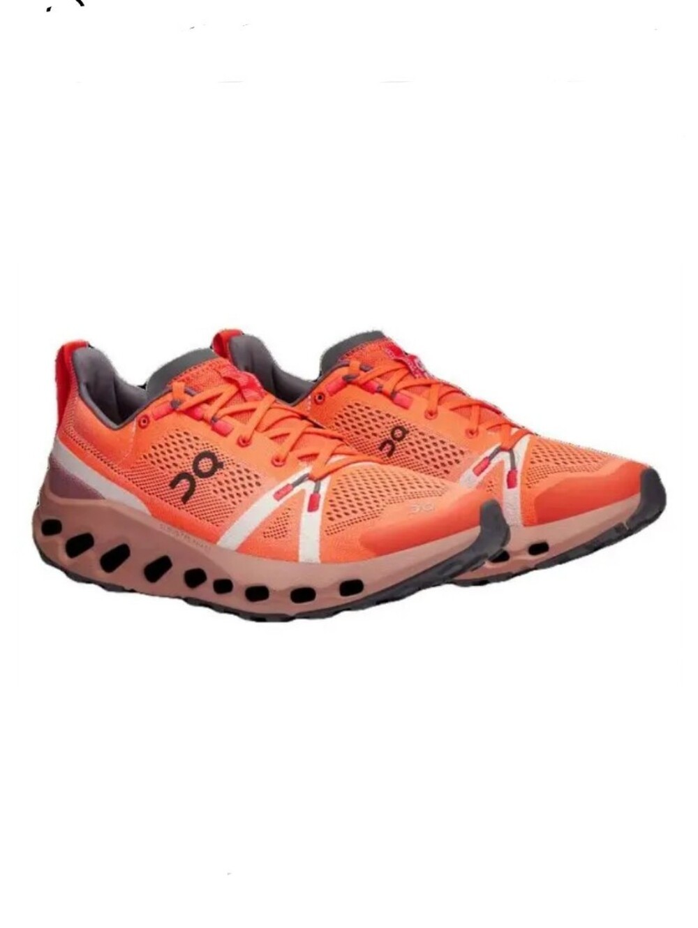 On Cloudsurfer Trail W Women's Flame/Dustrose Low Top Mesh Sneakers 3WE10102150